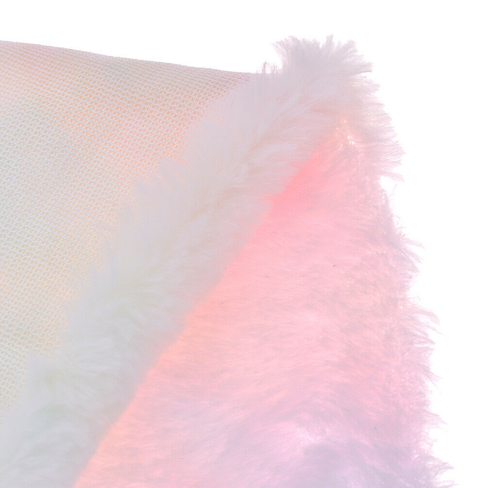 1PC A4 Rainbow Faux Flocking Fur Plush Fabric For Handmade Sewing DIY Bag Crafts