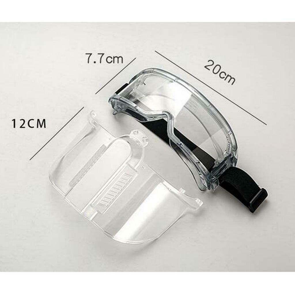 Splash Proof Goggles Safety Dust Face Shield Metal Casting Separable Design