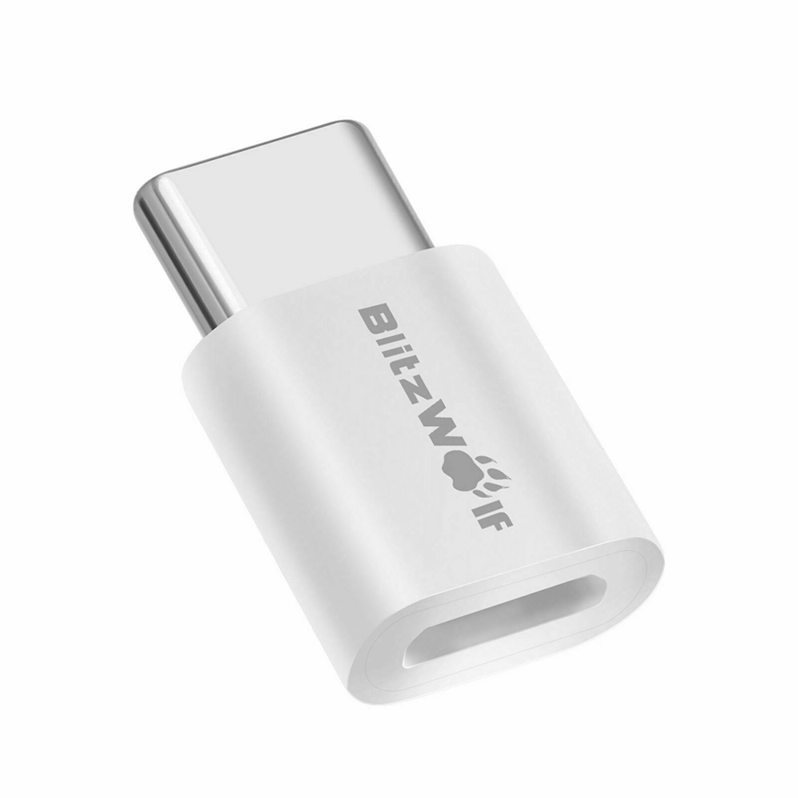 x2 BlitzWolf Type-C USB C to Micro USB Data Sync Charger Cable Connector Adapter