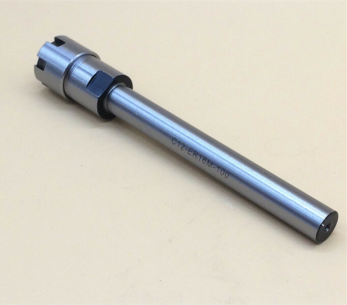 C12 ER16M 100L Collet Chuck Holder Straight Shank + Wrench for CNC Milling [M1]