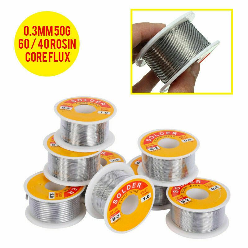 50g 0.3mm Tin Rosin Lead Core Roll Solder Soldering Wire for Repair Divine New