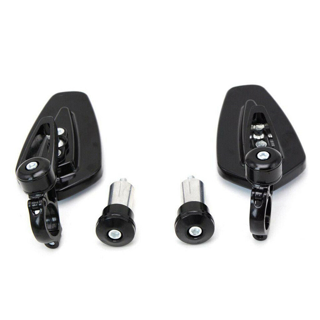 2pcs Oval CNC Motocycle Side Rearview 22mm Side Mirror 360 Degree for ATV