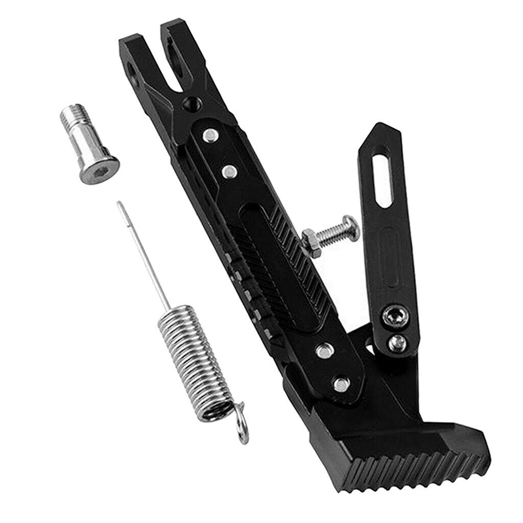 1 Set Motorcycle Foot Tripod Stand Holder Aluminum Alloy Kickstand Adjustable