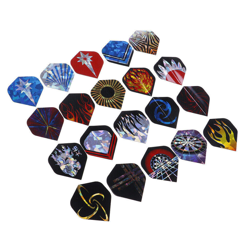60Pcs 20 Sets Professional Durable PET Dart Flights Dart Tail Darts AccessorDD