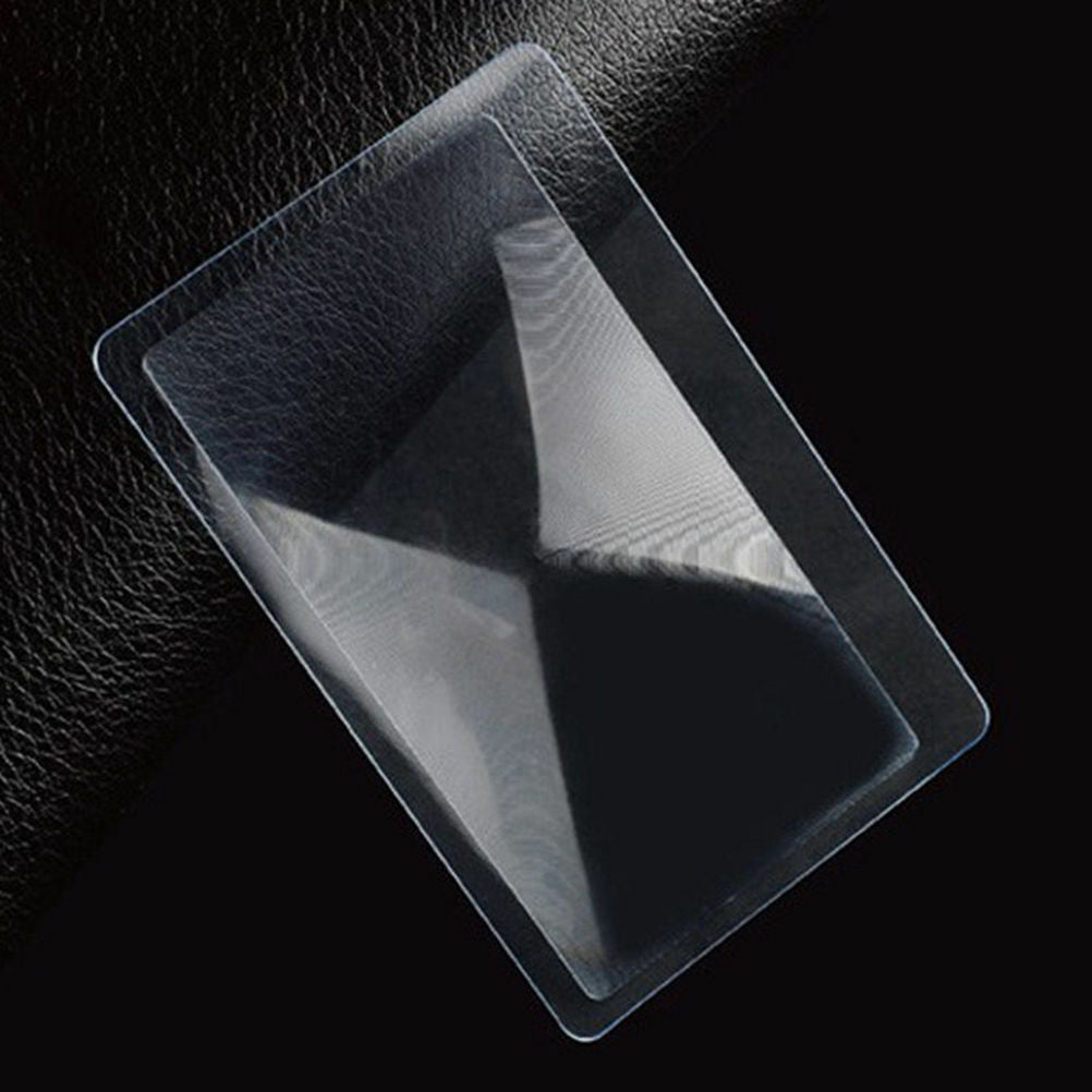 5pcs Credit Card Size 3*Magnifier Reading Magnifying Glass Pocket Magnifie.l8