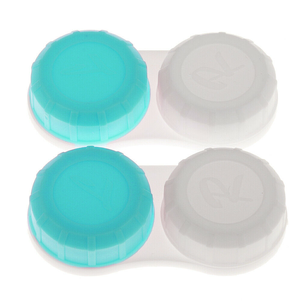 Pack of 10 Pieces Plastic Contact Lens Case Holder Container Soaking Storage Box