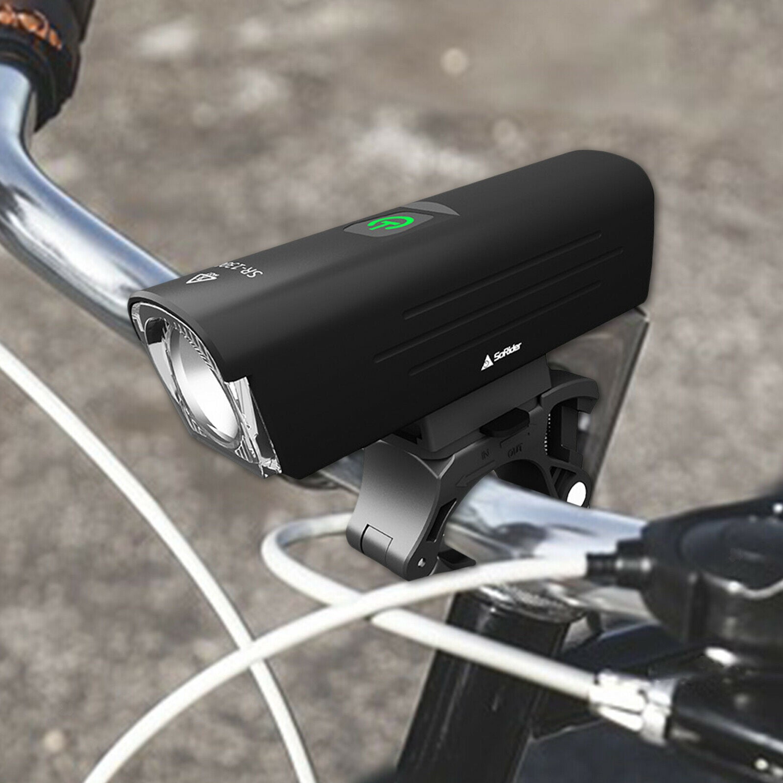 USB Bike Headlight Waterproof Mountain Bike Night Cycling Front Light