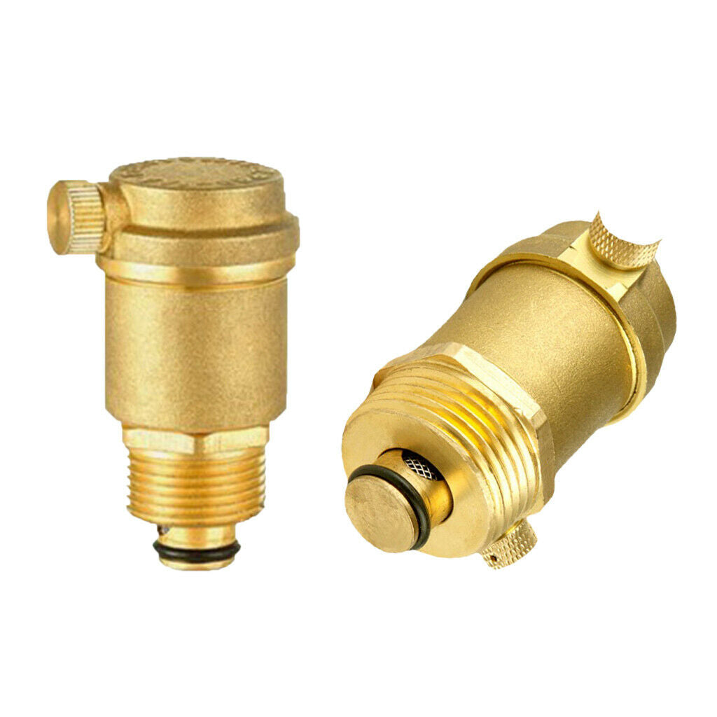 2x Brass Automatic Float Vent DN25 Brass Air Vent Valve 1.6MPa, DN20/DN25