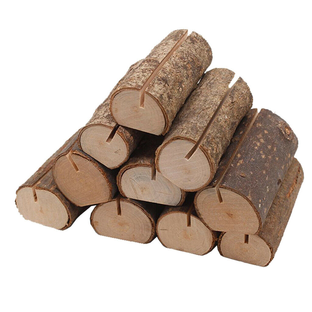 10Pieces Rustic Place Card Holder Party Table Card Holder Photo Display