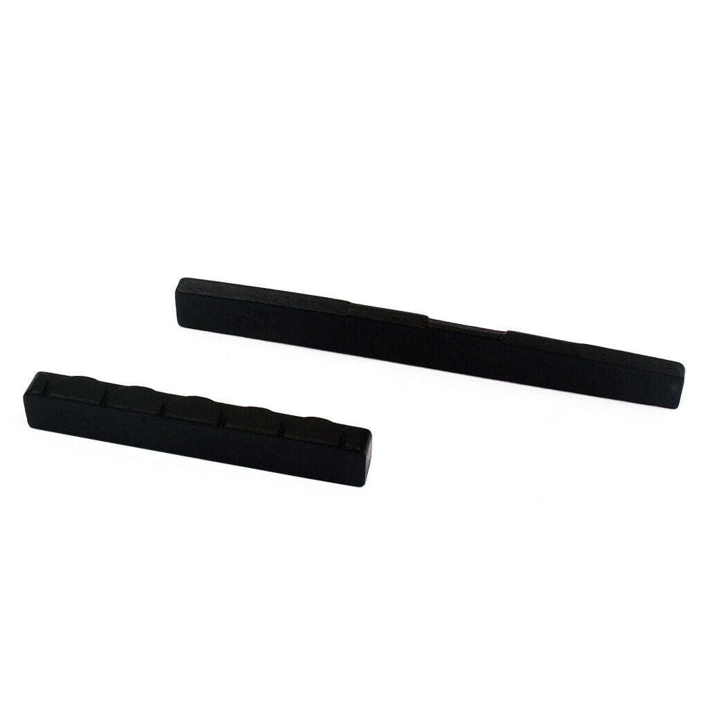 1 set of ebony saddles for classical guitar parts