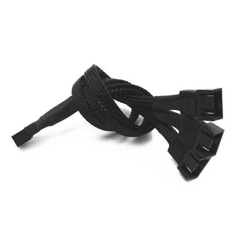 1PC 3pin Fan Sleeved Extension Splitter Hub Cables Motherboard CPU 3 pin .l8