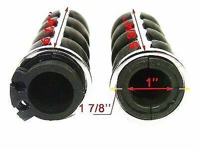 1" Handlebar Hand Grips Throttle Boss Cruiser Chopper Bobber Cafe Racer CB FL VT