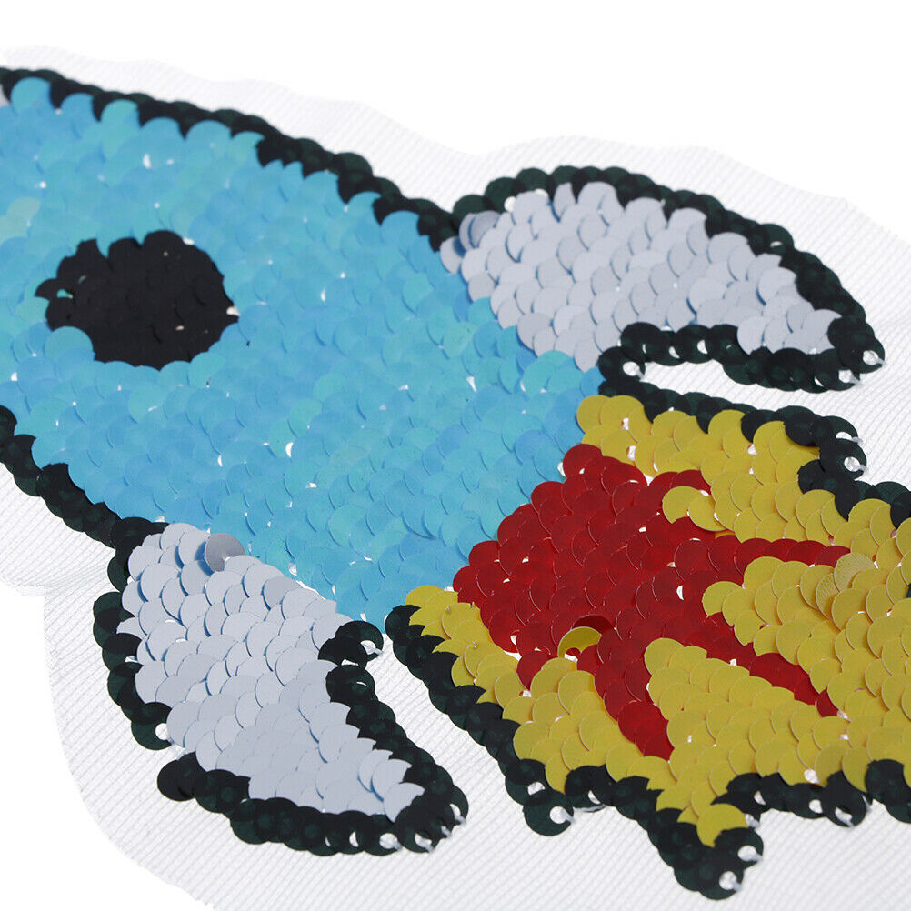 rocket reversible change color sequins sew on patches for clothes diy app.l8