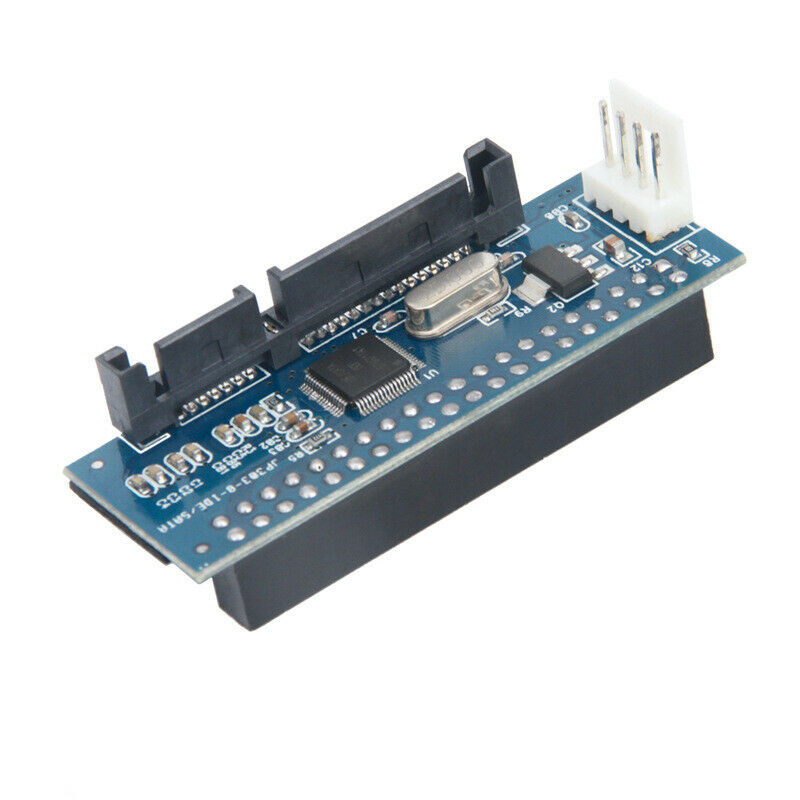 Ata To Serial Sata Card Converter 40-Pin Ide Female To Sata 22-Pin Male Adapter