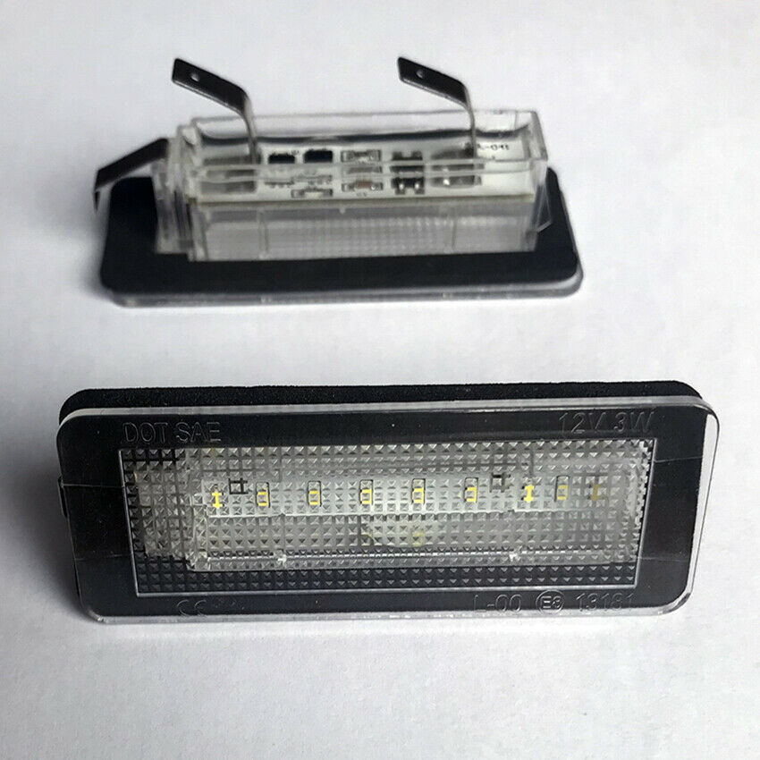 2pcs LED Licence Number Plate Light Lamp For Smart Fortwo Coupe W450 2004-2007