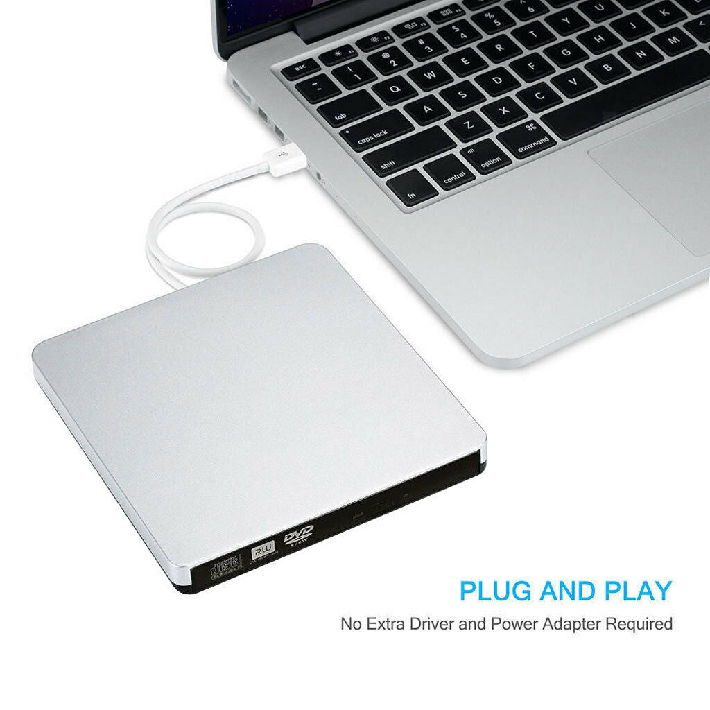 External USB2.0 DVD CD-RW Drive Writer Burner DVD Player For Macbook Air/Pro
