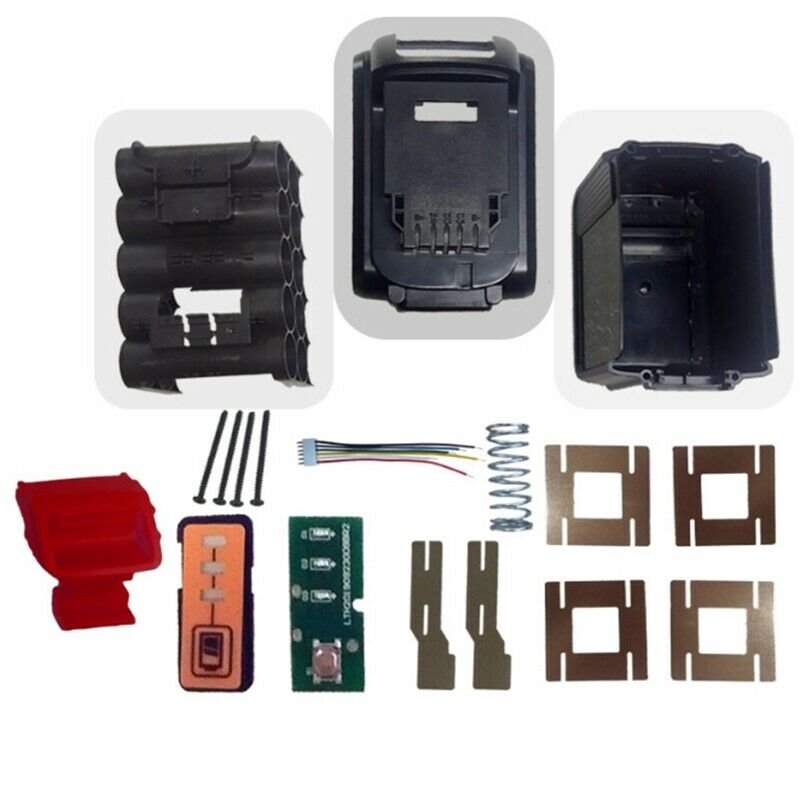 for Dewalt 20V Li-Ion Battery Replacement Plastic Case Kit,DCB200 DCB180 DCB18D2