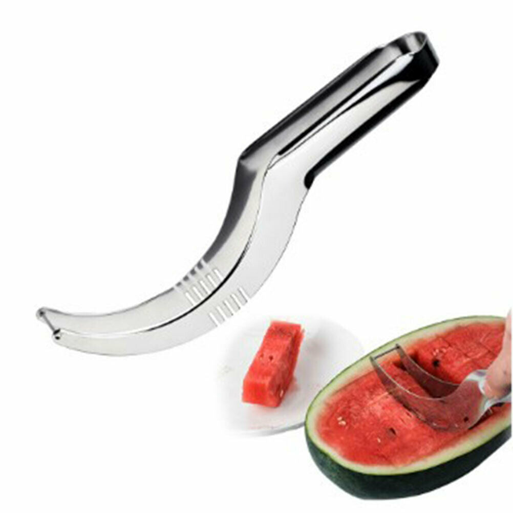 1x Watermelon Slicer Cutter Corer Server Stainless Steel Scoop Tools Frui.l8