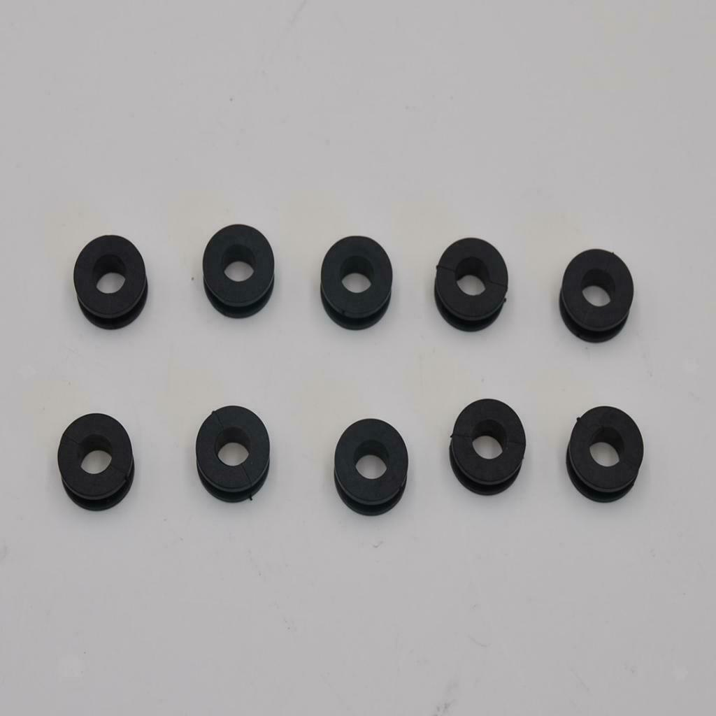 10 Pcs Motorcycle Grommets Bolt Rubber Kit For Kawasaki   ZX-6R, New