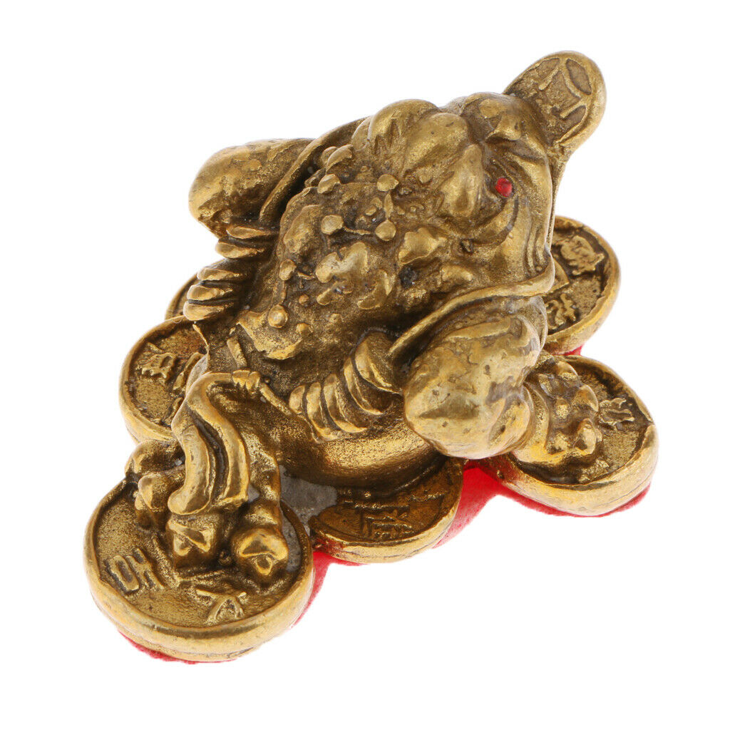 Feng Shui Money Lucky Fortune Oriental Chinese Wealth Lucky Toad Ornament S
