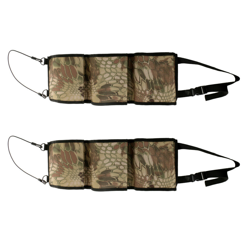 Car Seat Back Fishing Rod Rack Holder Hanging Seat Back Bag Camouflage 1