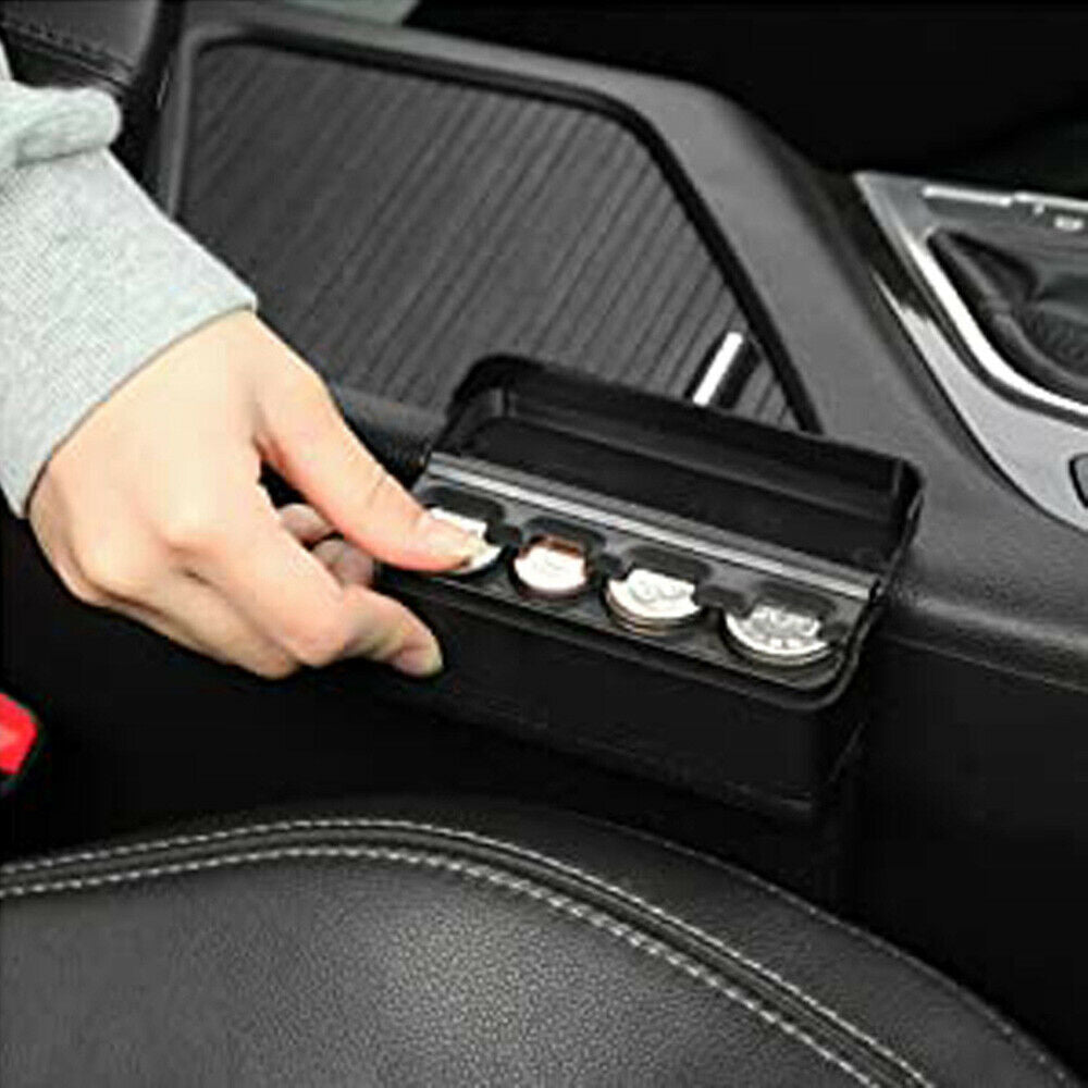 Coin Case Organizer Storage Box Money Plastic Holder Car Auto Truck Container