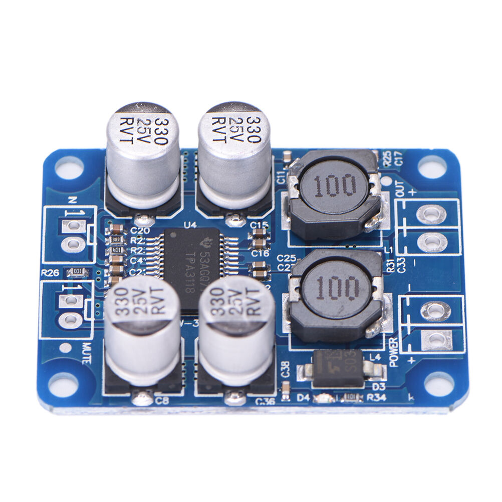 TPA3118 BTL  Mono  Audio Power Amplifier Board Module 1 x 60WDC 12V-24V  JR Tt