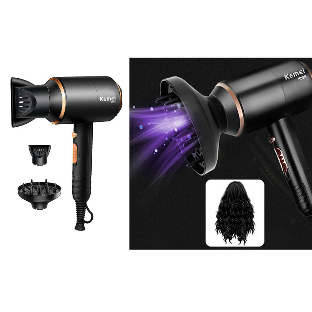 Negative Ionic Hair Blow Dryer Fast Drying with Concentrator for Home Salon