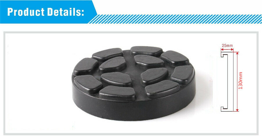 Heavy Duty 4x Round Rubber Arm Pad Lift Pad Car SUV Truck Hoist Lift Accessories