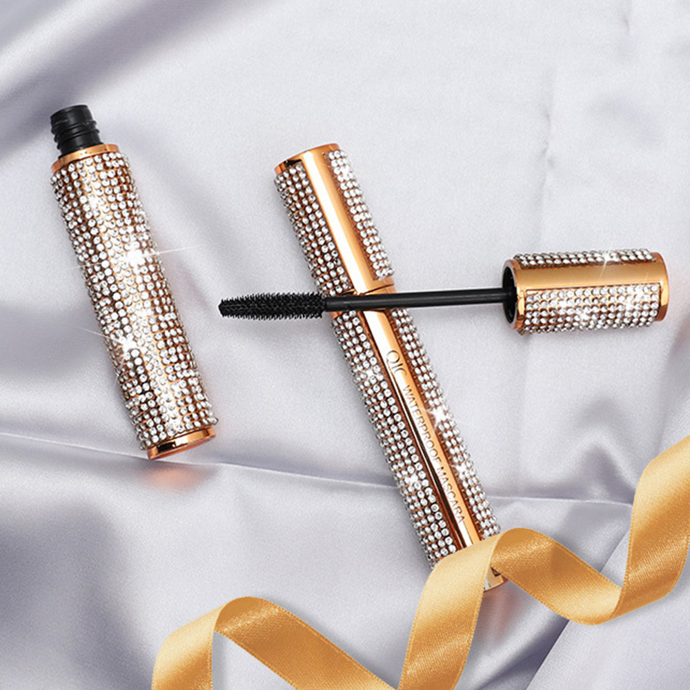 4D Flash Waterproof Diamond Silk Fiber Thick Lengthening Mascara Long Lasting