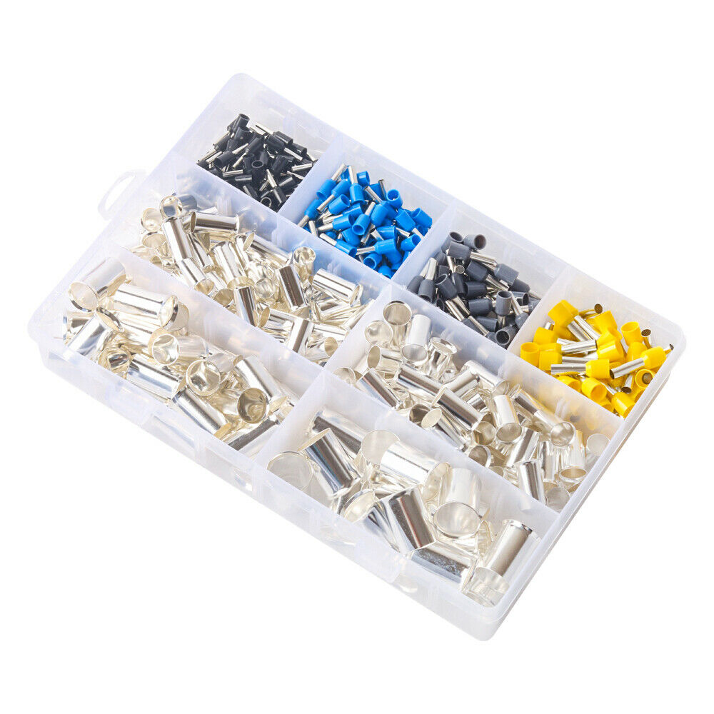 440pcs Insulated Electrical Wire Ferrules Kits Crimp Terminal Connector Sleeves