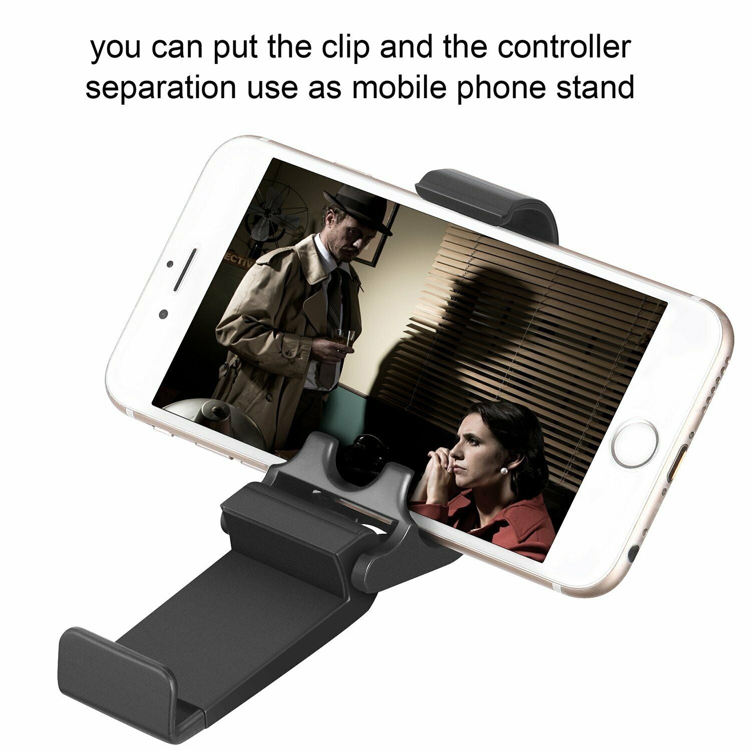 2x Foldable Clip Mobile Phone Plastic Holder Smartphone Game Clamp for Xbox One