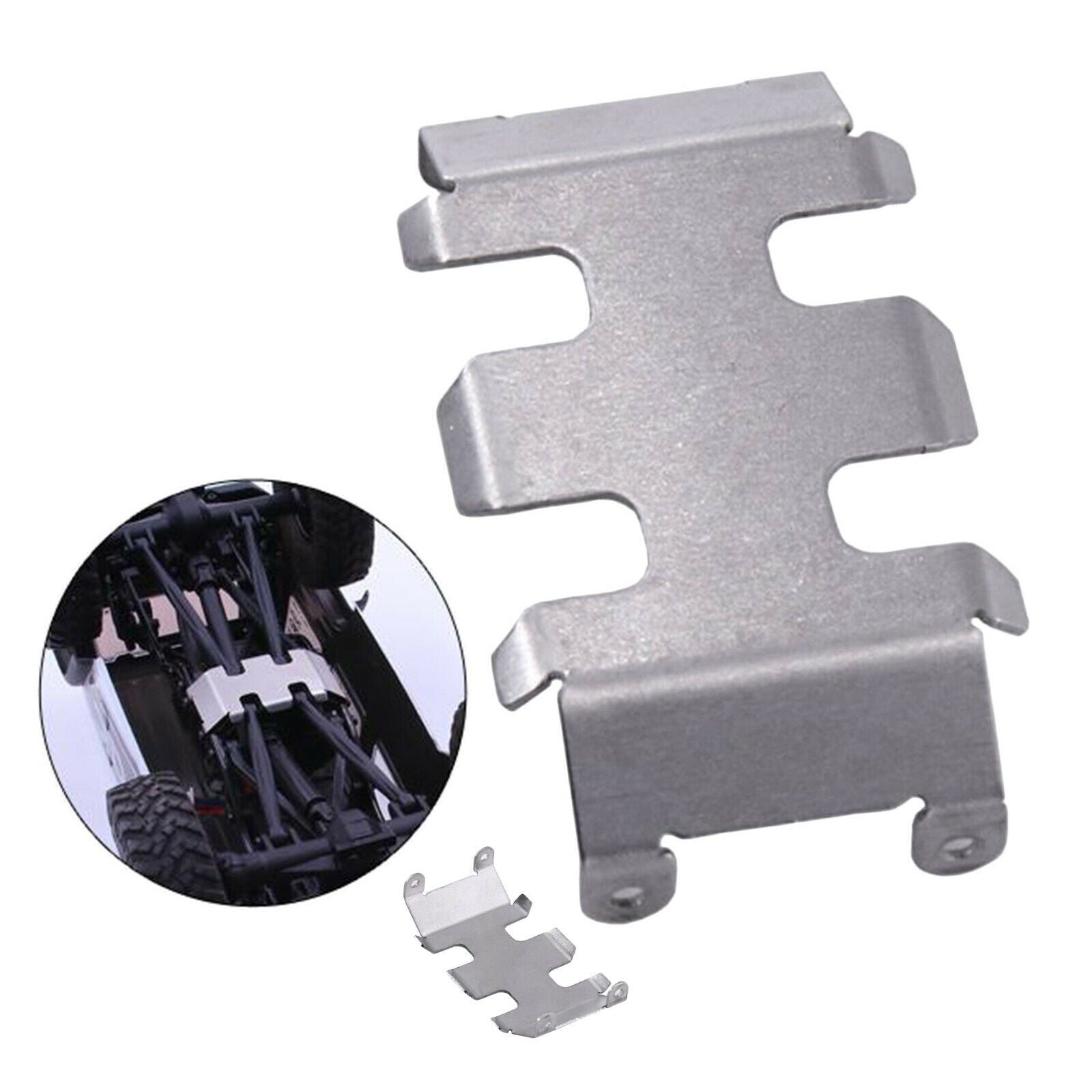 Stainless Steel Chassis Armor for Axial SCX24 AXI00002 Car DIY Accessory