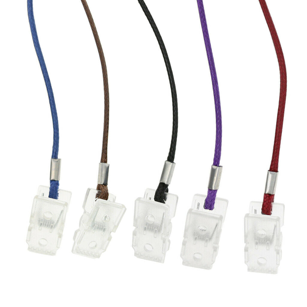 5 Pcs Napkin Clip Strap Lanyard Bib Holder Neck Chain for Elderly