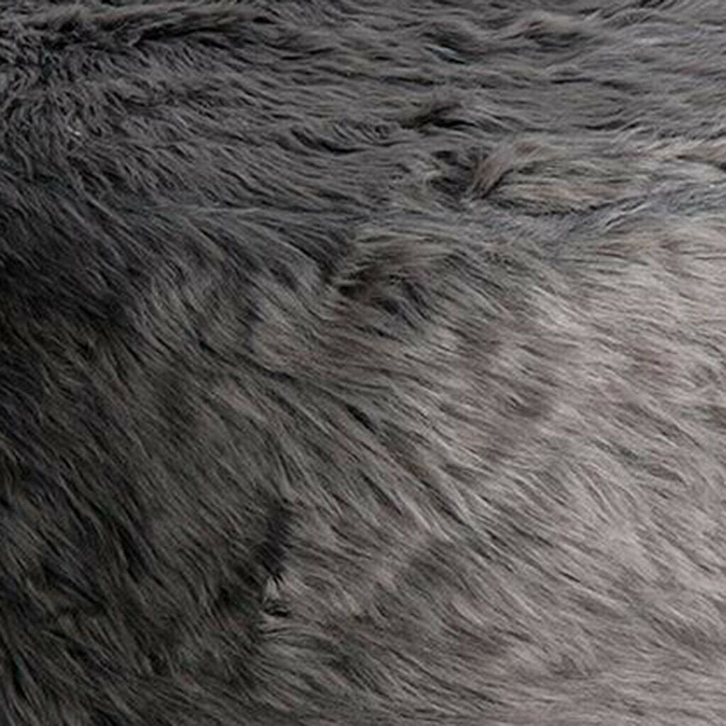 2pcs 40cm Diameter Soft Furry Round Footstool Cover Kids Little Stool Chair