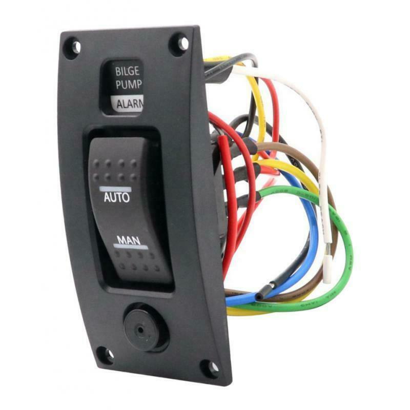 Marine Boat 12v Bilge Pump Switch Panel & Alarm - Auto/Man