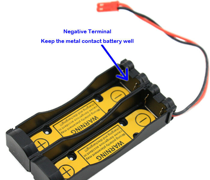Protected Holder Case for 2S1P 7.2V 7.4V 18650 Li-ion Battery Charge/Discharge