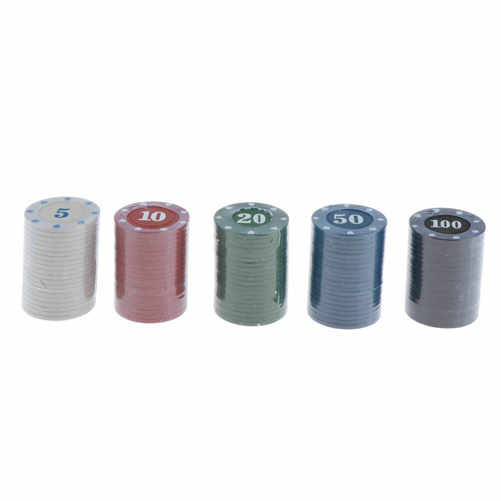 Poker Chips - 100 Count with Numbers - Casino Party Supplies