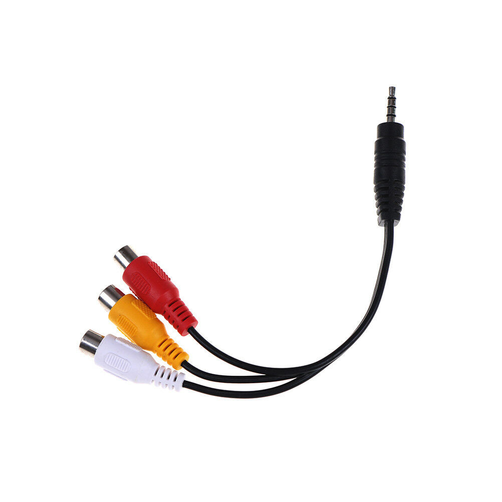 28cm 3.5mm jack av male to 3rca female audio video cable cord  stereo adap.l8