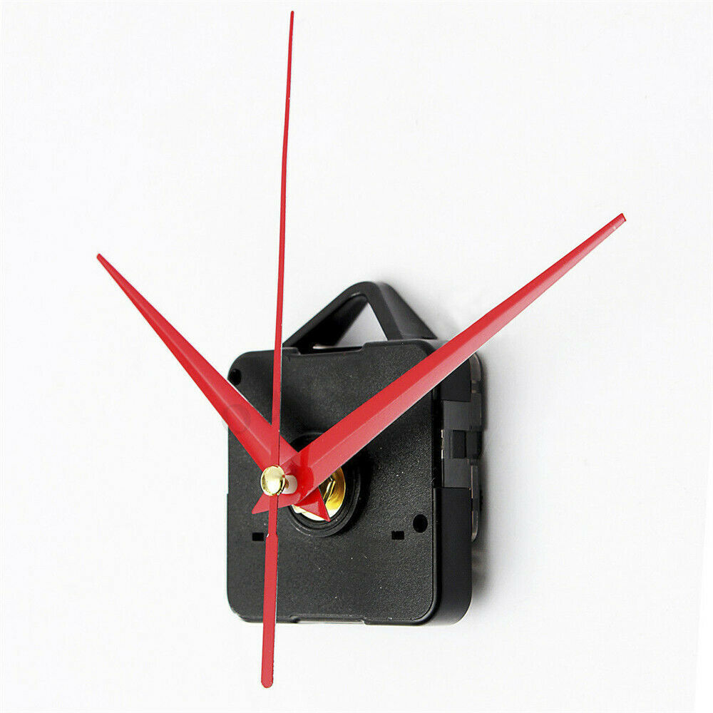 Red Long-Hands Quartz Wall Clock Spindle Movement Mechanism Part Repair Tool US