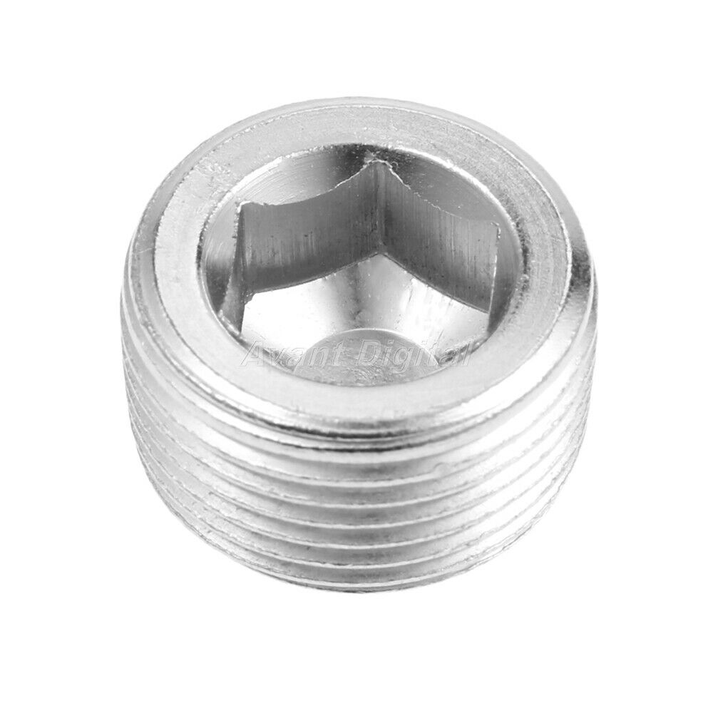 10Pcs 1/8" NPT Male Countersunk Iron Internal Hexagonal Thread Socket Pipe Plug