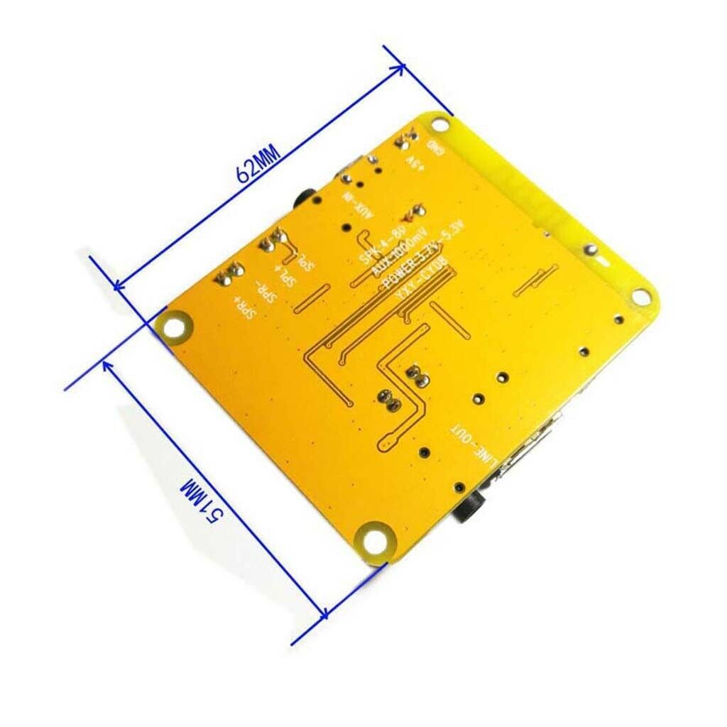 Mp3 Decoder Board Mp3 Player Audio Modul Tf Karte USB Support EQ Function