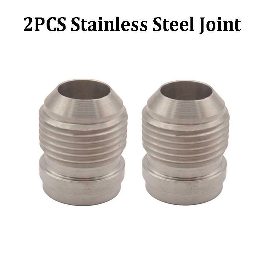 2Pcs 10AN AN10 Male Connector Weld On/Weld In Fitting BUNG CNC Stainless Steel