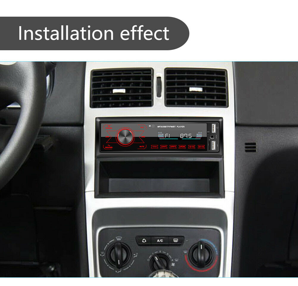 Car Bluetooth MP3 Player In Dash AUX-in Radio Receiver Head Unit LCD Car Player