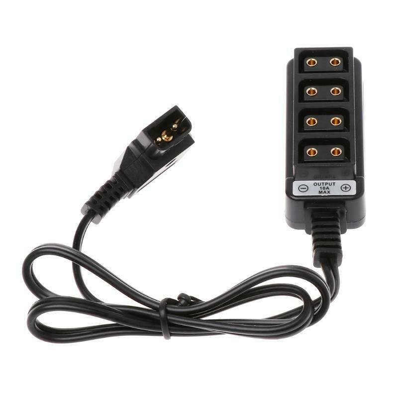 D-Tap Male B-tape To 4 Female Hub Adapter Splitter Cable For Photography Power