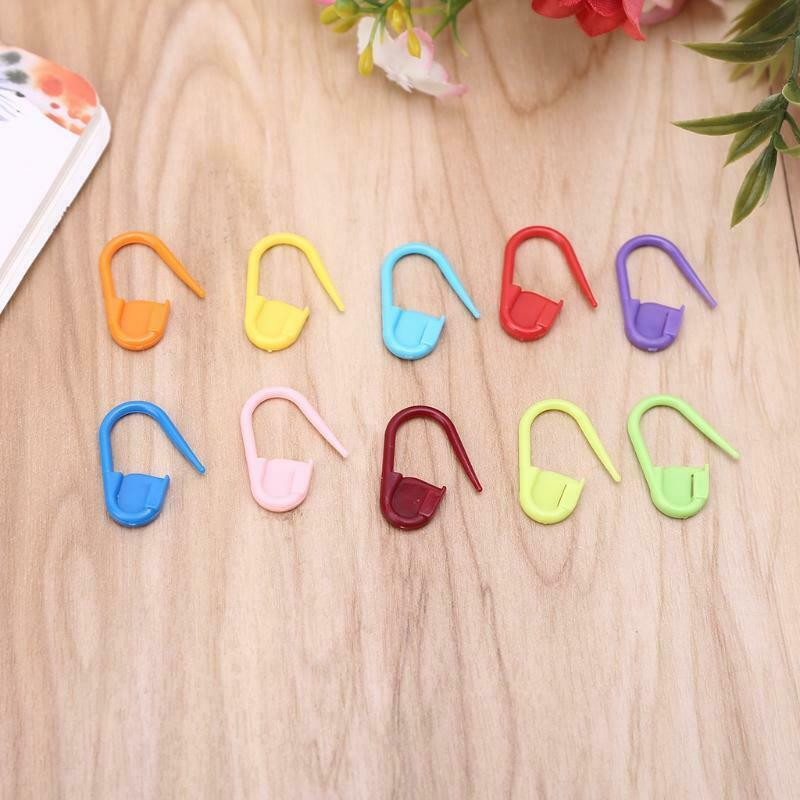 1 Set Metal Large-Eye Sewing Needles Knitting Stitch Counter Locking Marker Kit