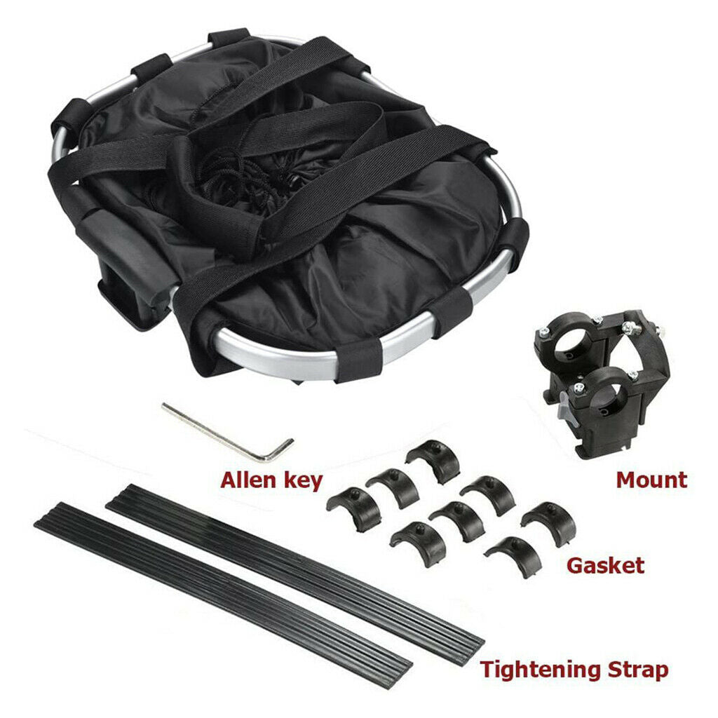 Bike Front Basket Bicycle Storage Basket Easy Install Waterproof Riding