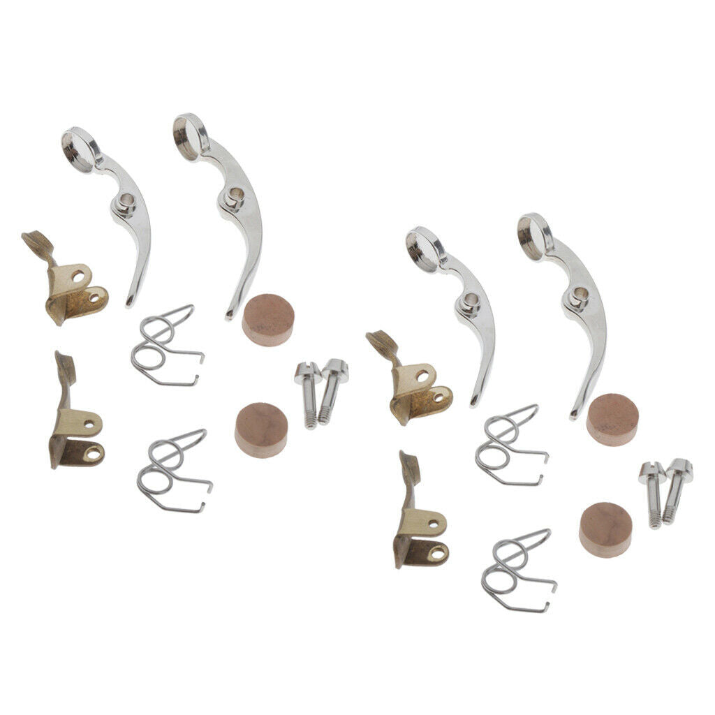 4 Set Trumpet Water Key Valve Spring Screws Water Key Holders Kits