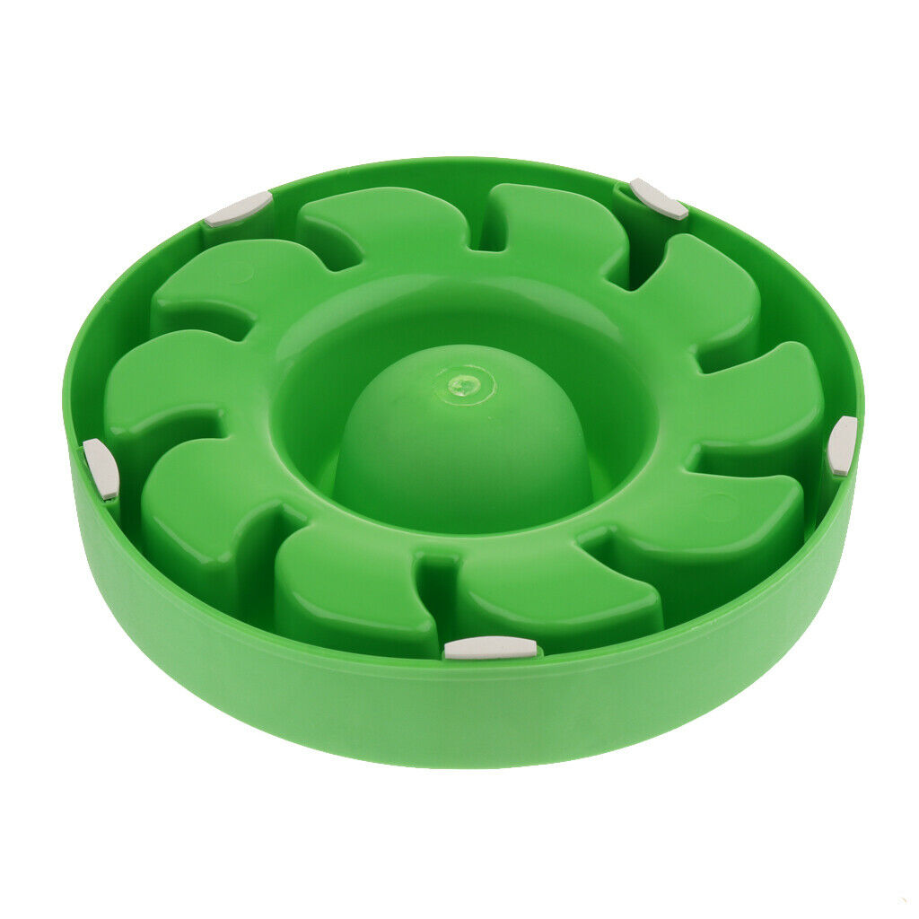 Pet Dog & Cat Slow Eating Food Bowl Anti Gulping Feeder Healthy Bowl Green
