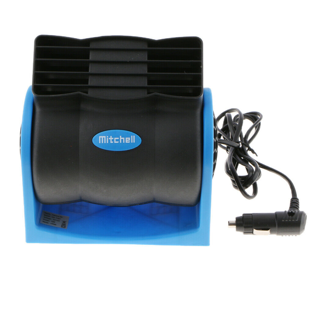 Black Portable 12V Vehicle Car Truck Cooling Fan for Cars SUV ATV Electronics